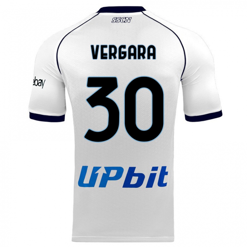 Dames Antonio Vergara #30 Wit Uitshirt Uittenue 2023/24 T-Shirt