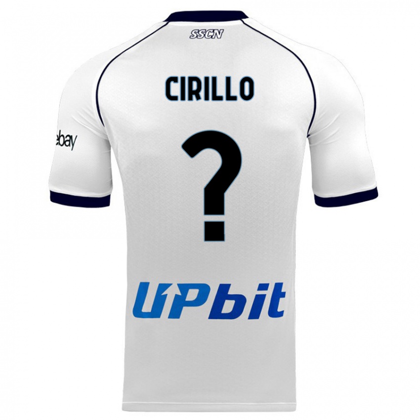 Dames Gioele Cirillo #0 Wit Uitshirt Uittenue 2023/24 T-Shirt