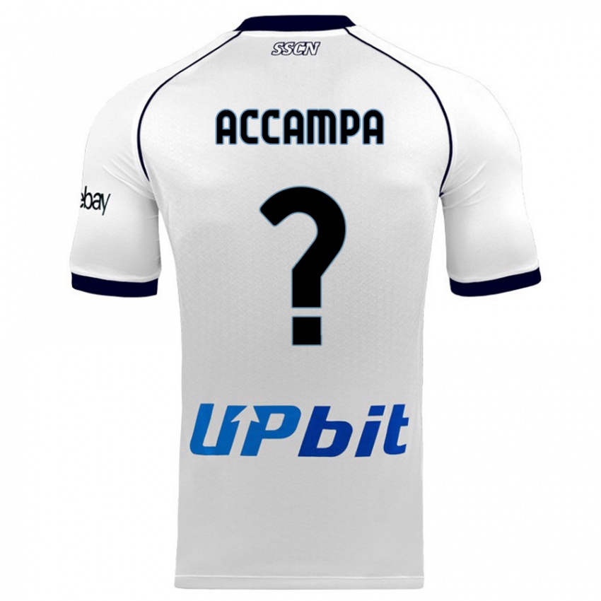 Dames Davide Accampa #0 Wit Uitshirt Uittenue 2023/24 T-Shirt