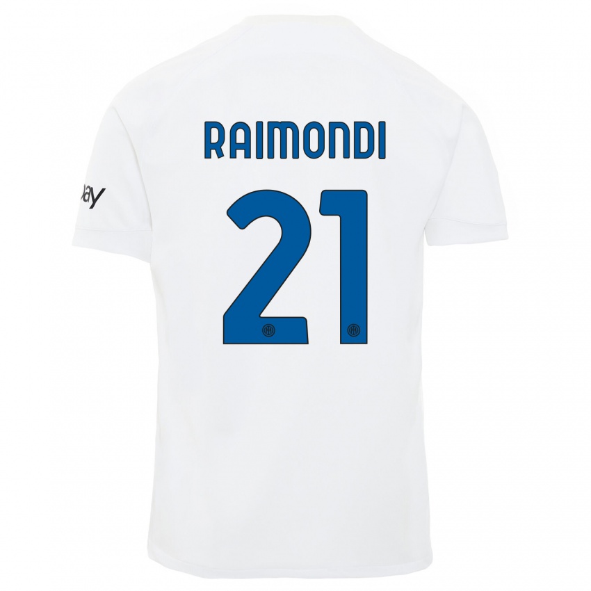 Dames Paolo Raimondi #21 Wit Uitshirt Uittenue 2023/24 T-Shirt