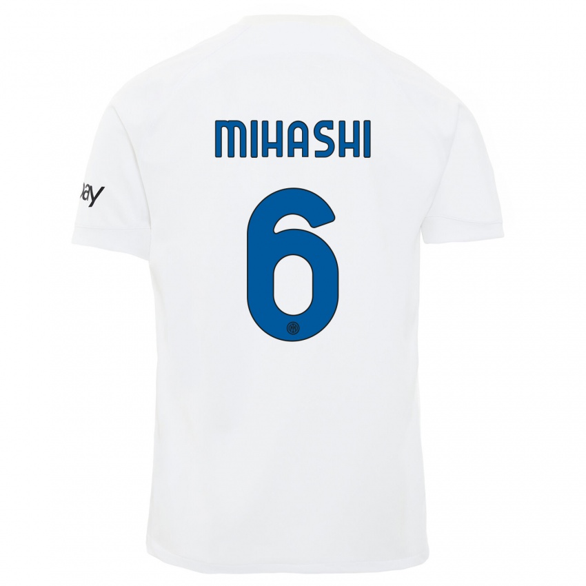 Dames Mana Mihashi #6 Wit Uitshirt Uittenue 2023/24 T-Shirt