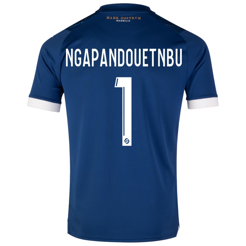 Dames Simon Ngapandouetnbu #1 Donkerblauw Uitshirt Uittenue 2023/24 T-Shirt