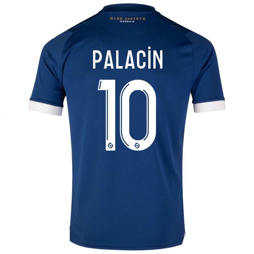 Dames Sara Palacin #10 Donkerblauw Uitshirt Uittenue 2023/24 T-Shirt