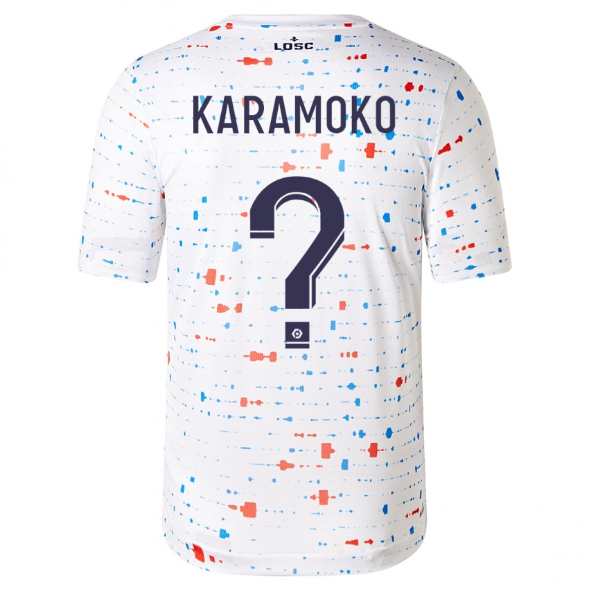 Dames Ibrahim Karamoko #0 Wit Uitshirt Uittenue 2023/24 T-Shirt