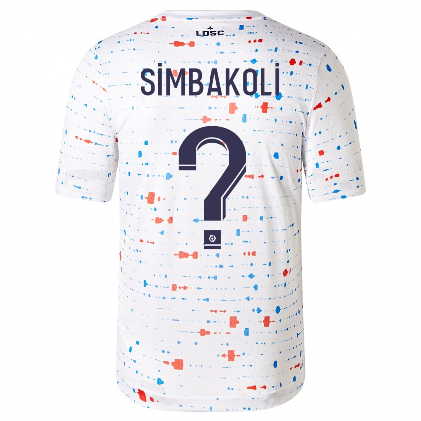 Dames Mamadou Simbakoli #0 Wit Uitshirt Uittenue 2023/24 T-Shirt