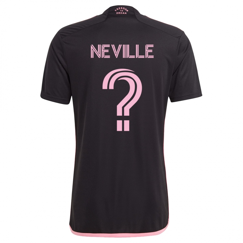 Dames Harvey Neville #0 Zwart Uitshirt Uittenue 2023/24 T-Shirt