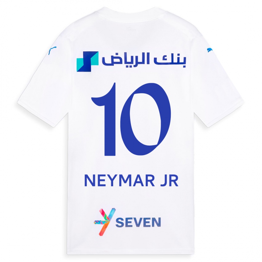 Dames Neymar #10 Wit Uitshirt Uittenue 2023/24 T-Shirt