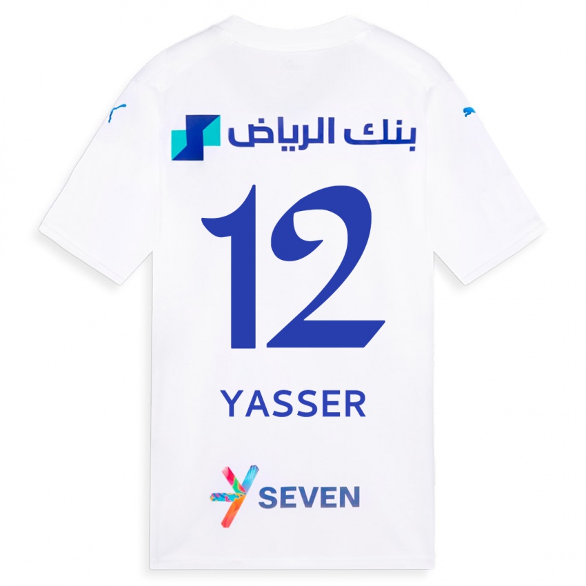 Dames Yasser Al-Shahrani #12 Wit Uitshirt Uittenue 2023/24 T-Shirt