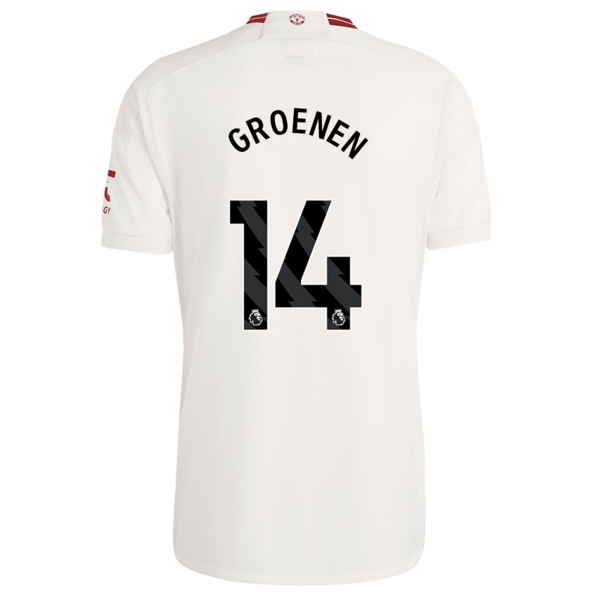 Dames Jackie Groenen #14 Wit Thuisshirt Derde Tenue 2023/24 T-Shirt
