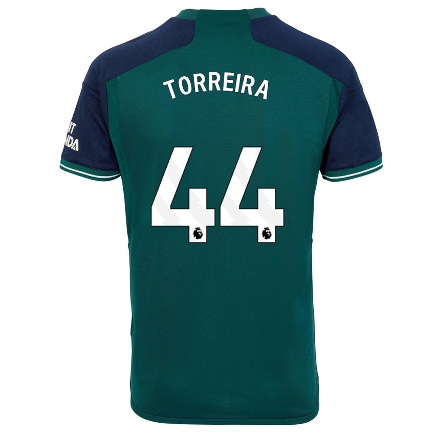 Dames Lucas Torreira #44 Groente Thuisshirt Derde Tenue 2023/24 T-Shirt