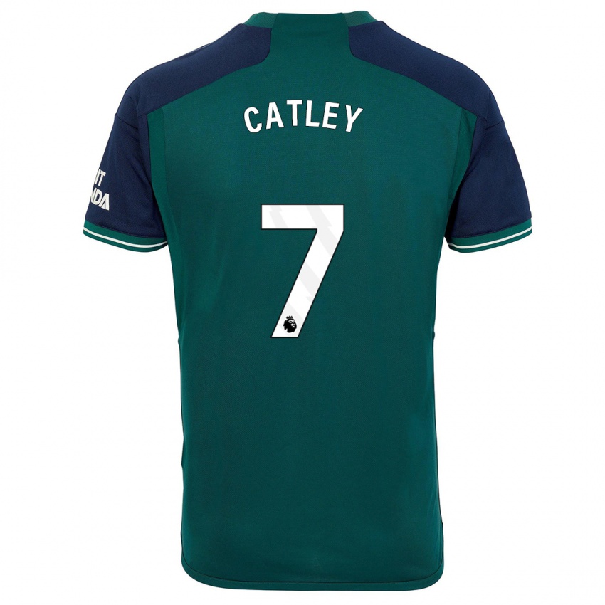 Dames Stephanie Catley #7 Groente Thuisshirt Derde Tenue 2023/24 T-Shirt