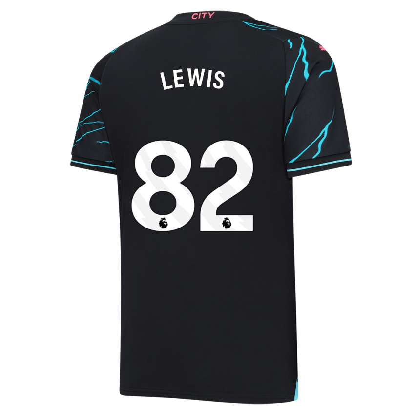 Dames Rico Lewis #82 Donkerblauw Thuisshirt Derde Tenue 2023/24 T-Shirt