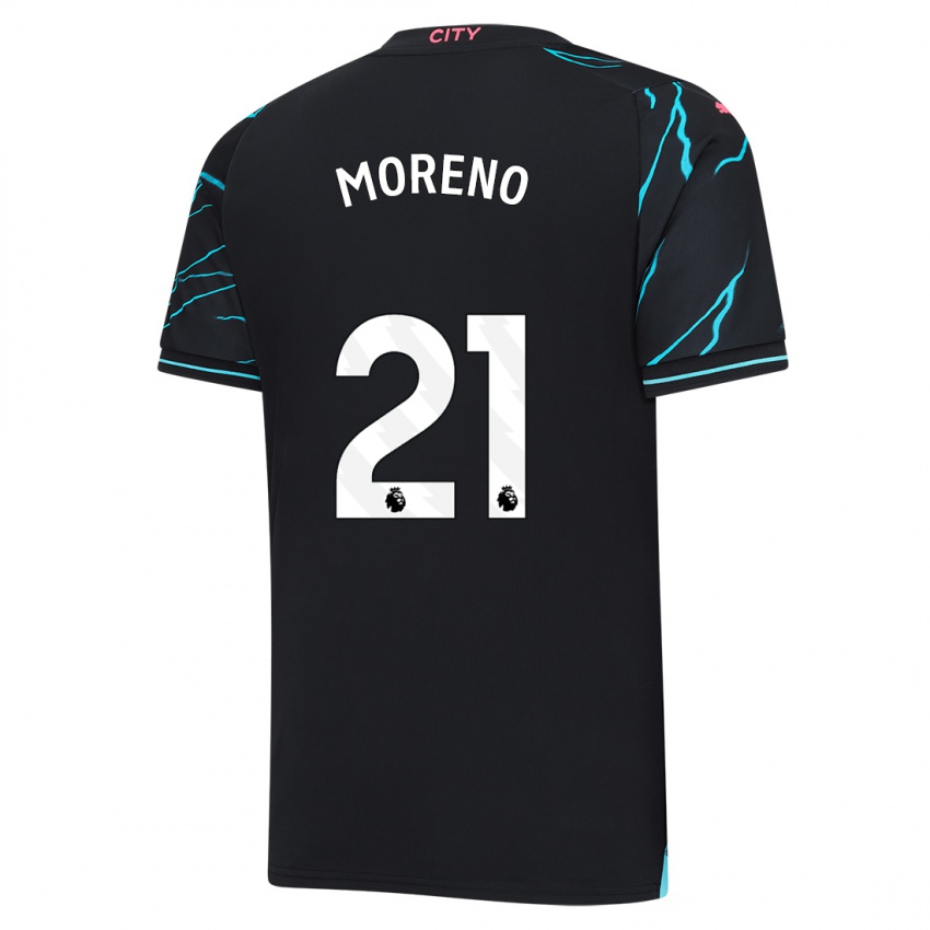 Dames Marlos Moreno #21 Donkerblauw Thuisshirt Derde Tenue 2023/24 T-Shirt