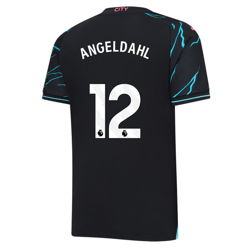 Dames Filippa Angeldahl #12 Donkerblauw Thuisshirt Derde Tenue 2023/24 T-Shirt
