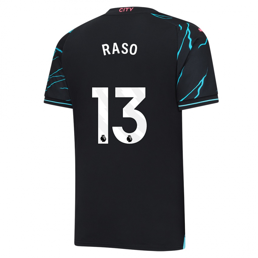 Dames Hayley Raso #13 Donkerblauw Thuisshirt Derde Tenue 2023/24 T-Shirt