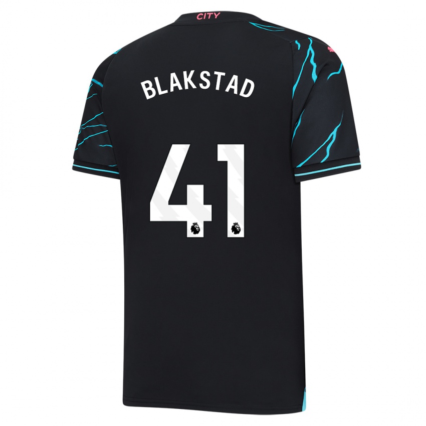 Dames Julie Blakstad #41 Donkerblauw Thuisshirt Derde Tenue 2023/24 T-Shirt