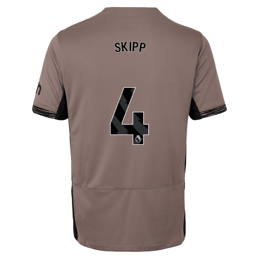 Dames Oliver Skipp #4 Donker Beige Thuisshirt Derde Tenue 2023/24 T-Shirt