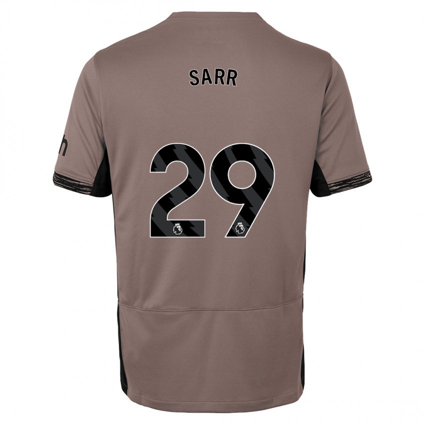 Dames Pape Matar Sarr #29 Donker Beige Thuisshirt Derde Tenue 2023/24 T-Shirt