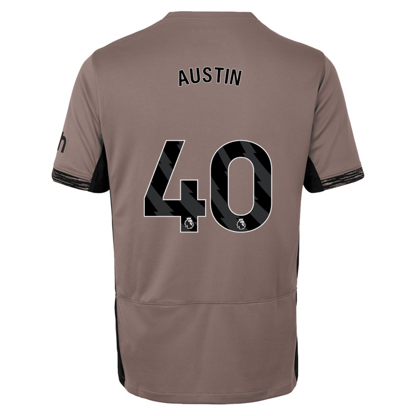 Dames Brandon Austin #40 Donker Beige Thuisshirt Derde Tenue 2023/24 T-Shirt