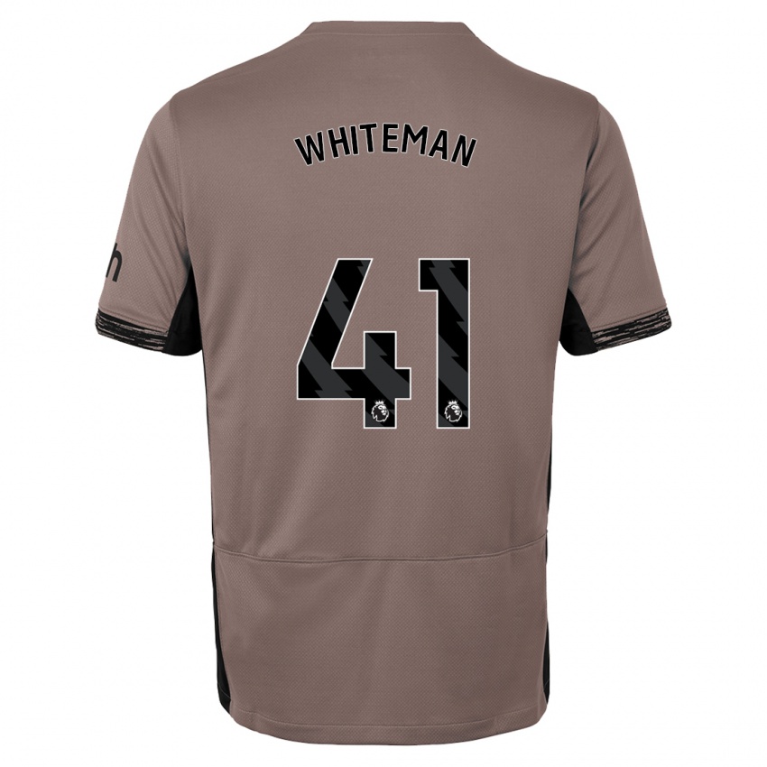 Dames Alfie Whiteman #41 Donker Beige Thuisshirt Derde Tenue 2023/24 T-Shirt