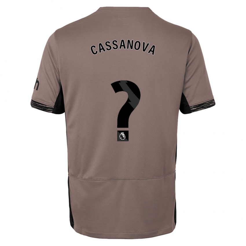 Dames Dante Cassanova #0 Donker Beige Thuisshirt Derde Tenue 2023/24 T-Shirt