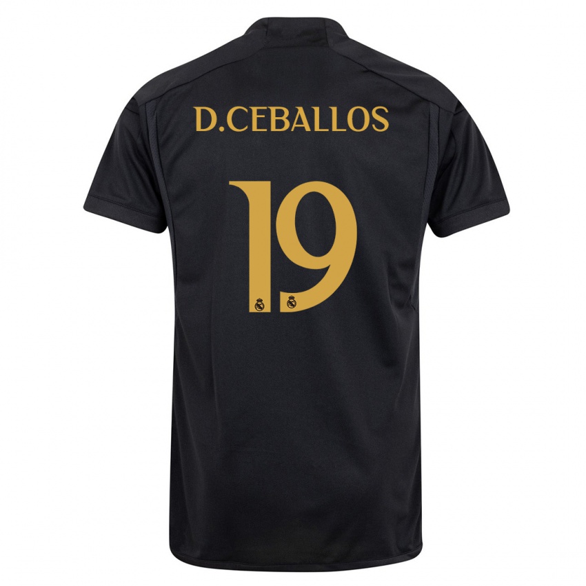 Dames Dani Ceballos #19 Zwart Thuisshirt Derde Tenue 2023/24 T-Shirt
