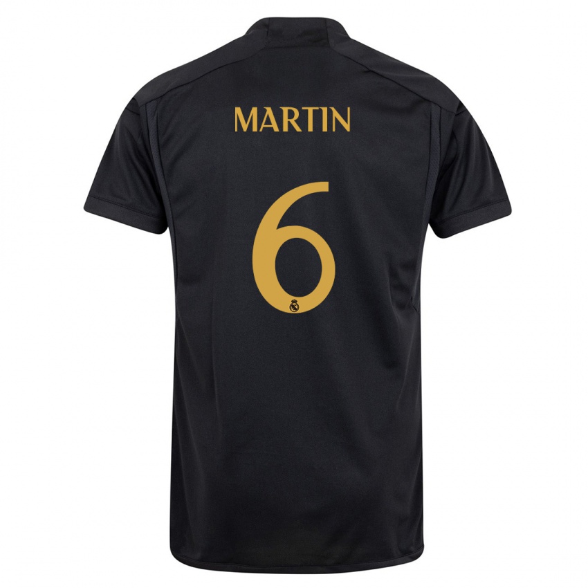 Dames Mario Martin #6 Zwart Thuisshirt Derde Tenue 2023/24 T-Shirt