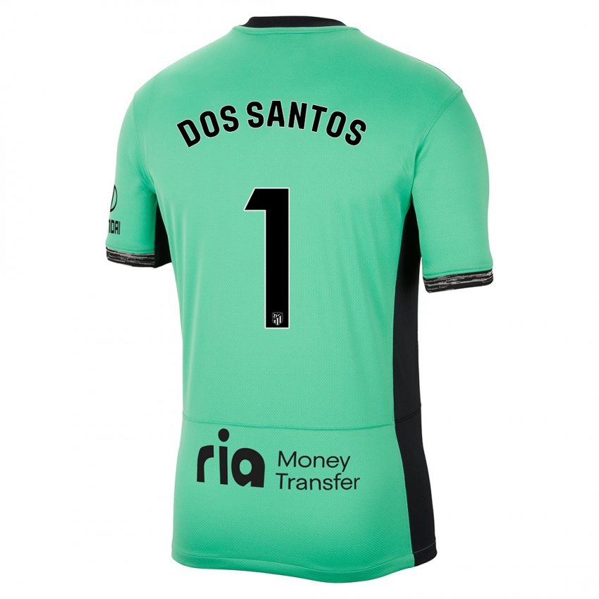 Dames Alex Dos Santos #1 Lente Groen Thuisshirt Derde Tenue 2023/24 T-Shirt