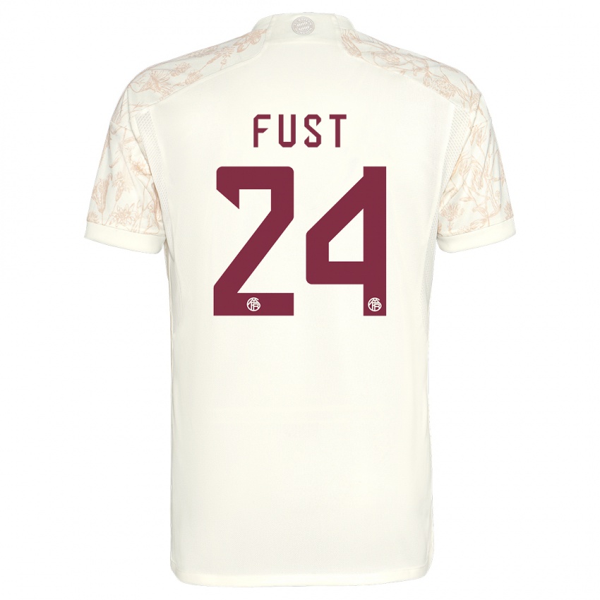 Dames Leon Fust #24 Gebroken Wit Thuisshirt Derde Tenue 2023/24 T-Shirt