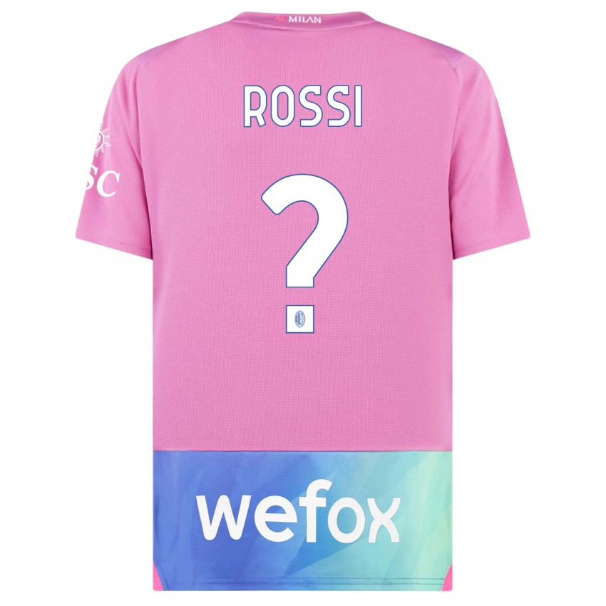 Dames Gianluca Rossi #0 Roze Paars Thuisshirt Derde Tenue 2023/24 T-Shirt