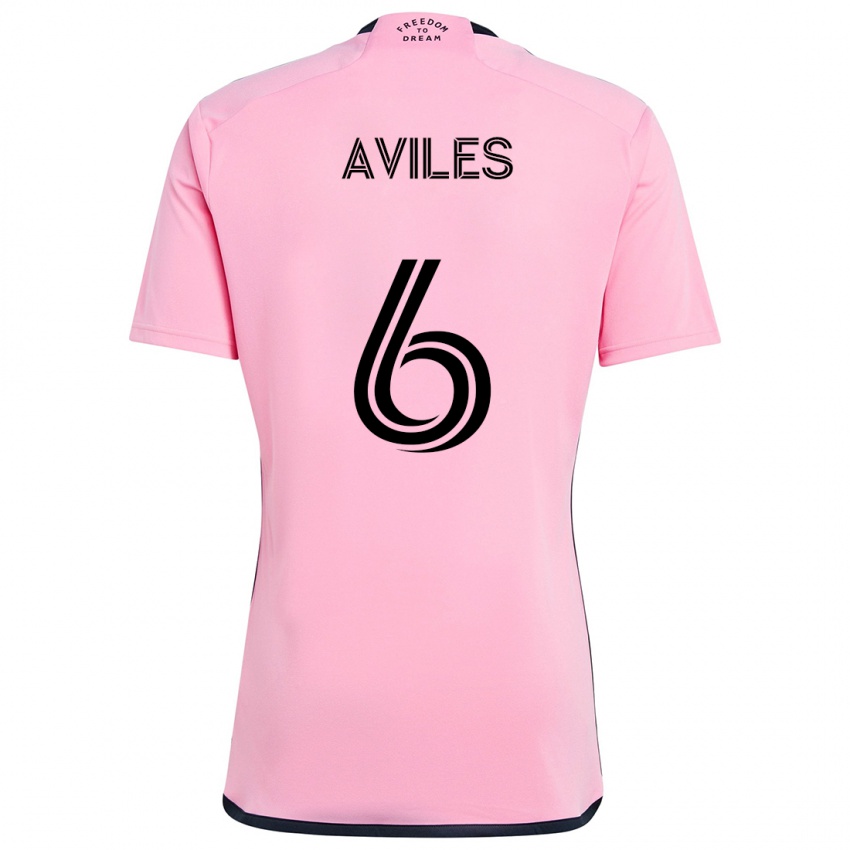 Kinderen Tomás Avilés #6 Roze Thuisshirt Thuistenue 2024/25 T-Shirt