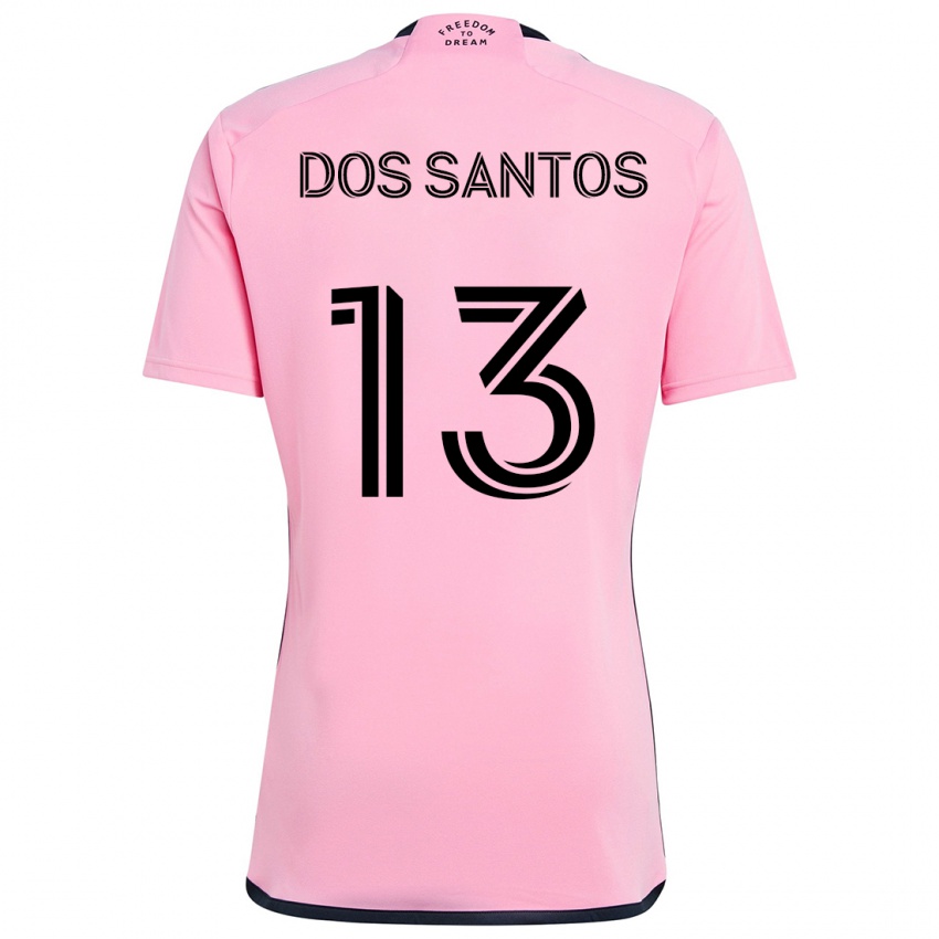 Kinderen Cj Dos Santos #13 Roze Thuisshirt Thuistenue 2024/25 T-Shirt