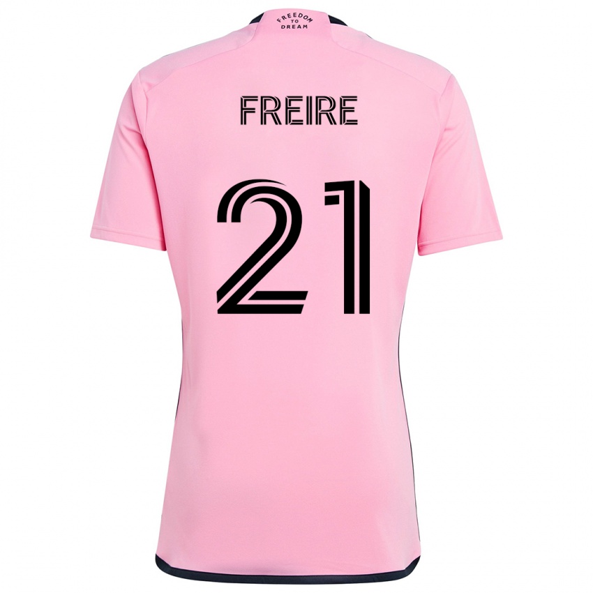 Kinderen Nicolas Freire #21 Roze Thuisshirt Thuistenue 2024/25 T-Shirt