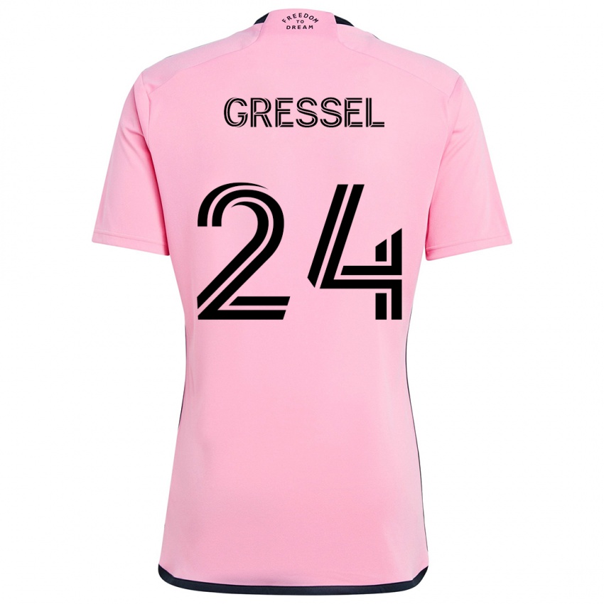 Kinderen Julian Gressel #24 Roze Thuisshirt Thuistenue 2024/25 T-Shirt