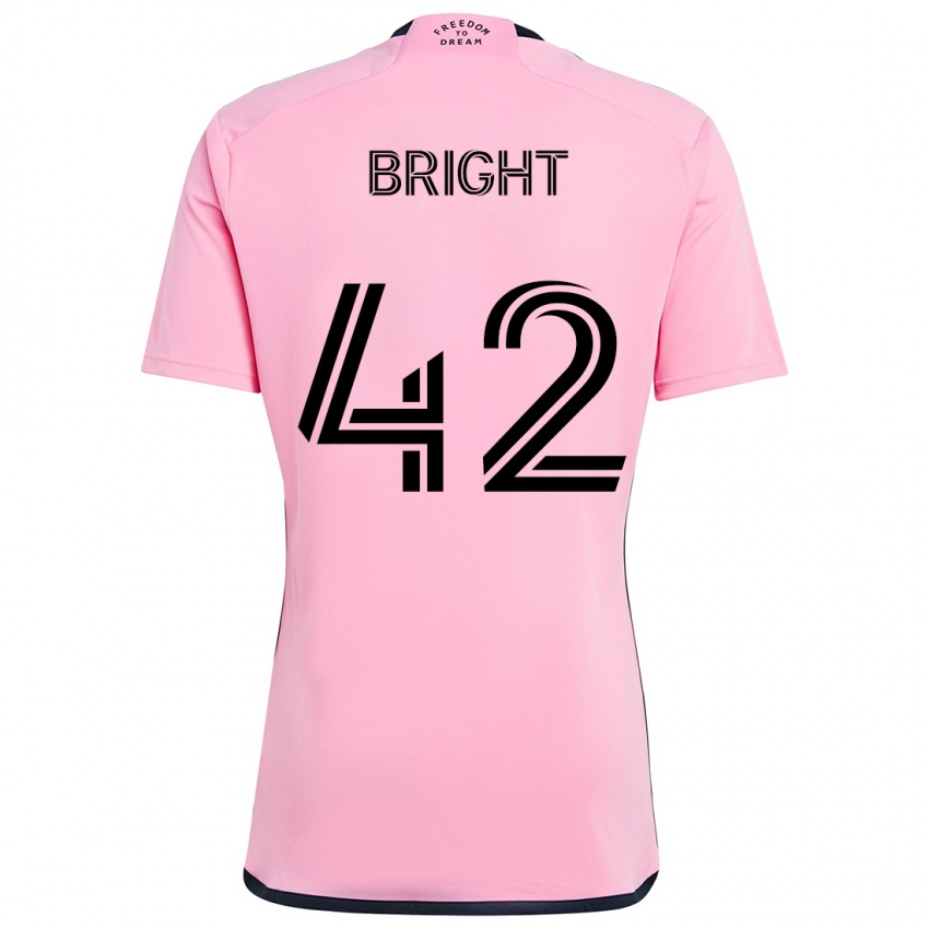 Kinderen Yannick Bright #42 Roze Thuisshirt Thuistenue 2024/25 T-Shirt