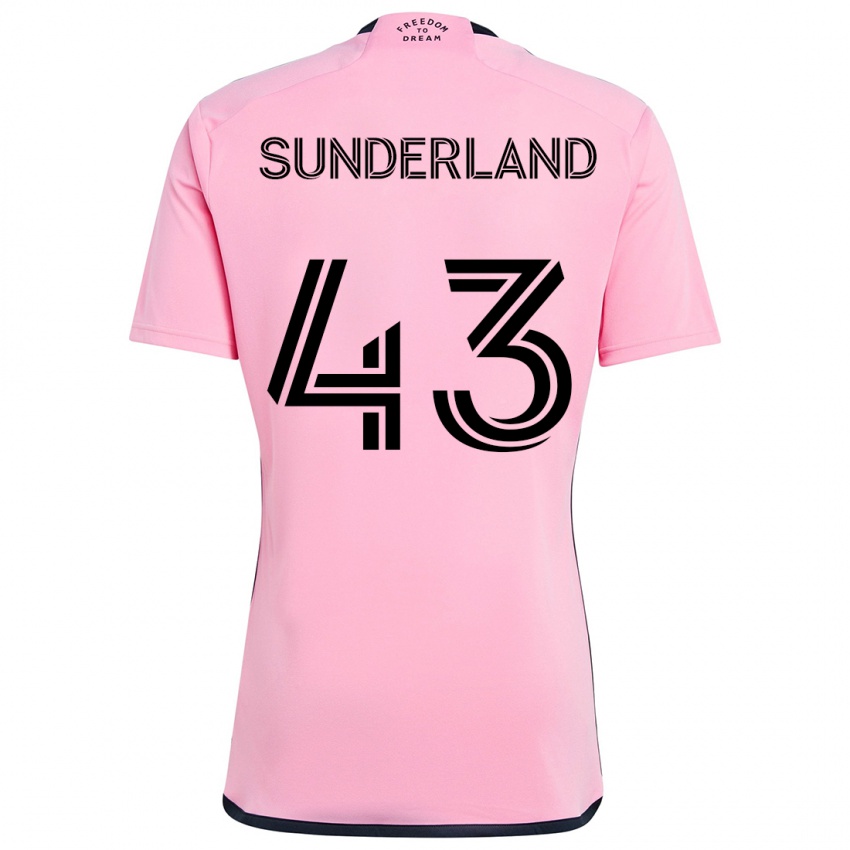 Kinderen Lawson Sunderland #43 Roze Thuisshirt Thuistenue 2024/25 T-Shirt