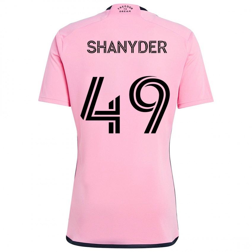 Kinderen Shanyder Borgelin #49 Roze Thuisshirt Thuistenue 2024/25 T-Shirt