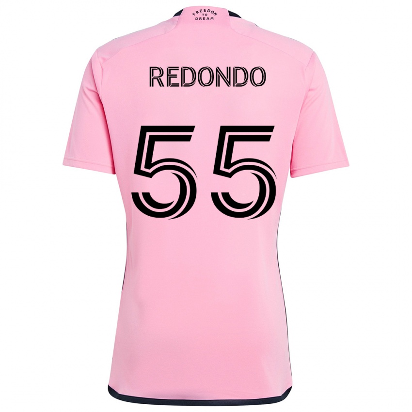 Kinderen Federico Redondo #55 Roze Thuisshirt Thuistenue 2024/25 T-Shirt