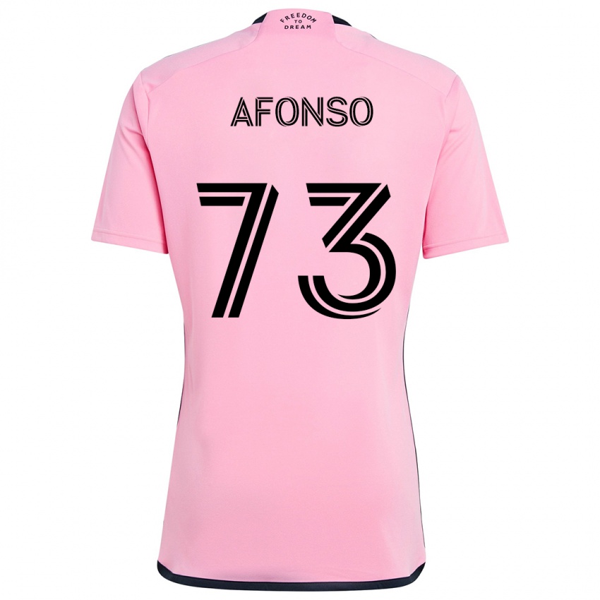 Kinderen Leo Afonso #73 Roze Thuisshirt Thuistenue 2024/25 T-Shirt