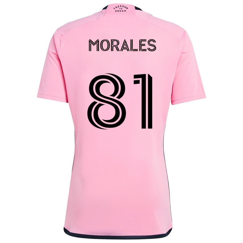 Kinderen Santiago Morales #81 Roze Thuisshirt Thuistenue 2024/25 T-Shirt