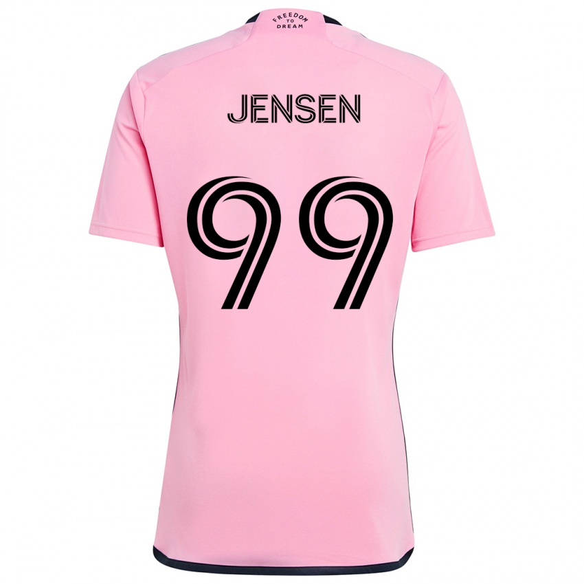 Kinderen Cole Jensen #99 Roze Thuisshirt Thuistenue 2024/25 T-Shirt