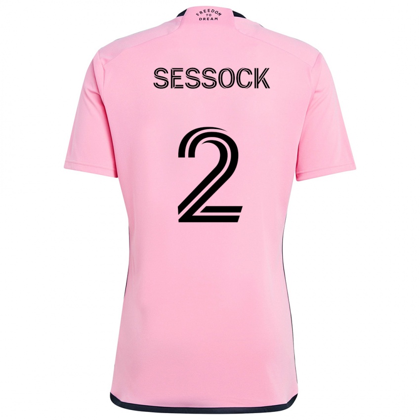 Kinderen Nykolas Sessock #2 Roze Thuisshirt Thuistenue 2024/25 T-Shirt