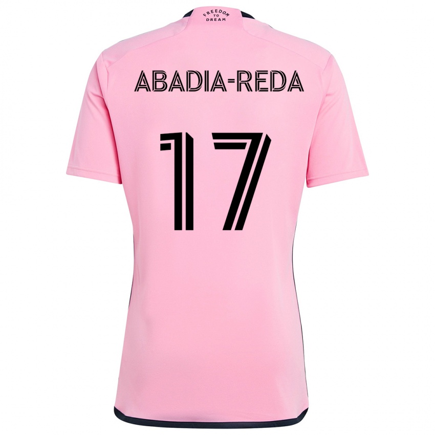 Kinderen Ezequiel Abadia-Reda #17 Roze Thuisshirt Thuistenue 2024/25 T-Shirt