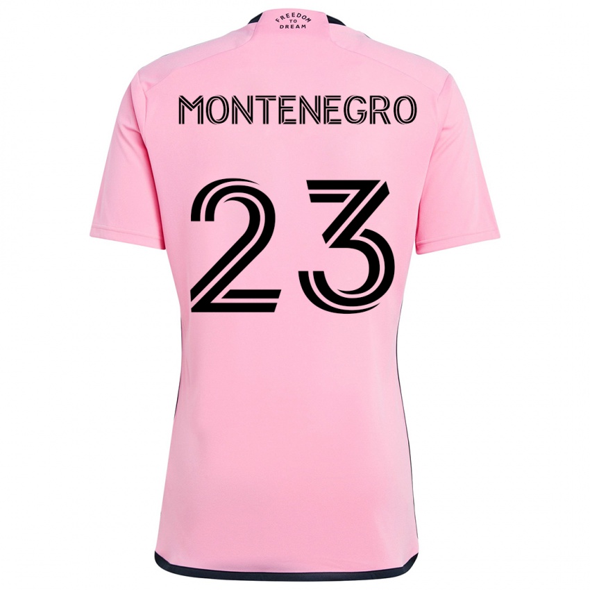 Kinderen Ricardo Montenegro #23 Roze Thuisshirt Thuistenue 2024/25 T-Shirt