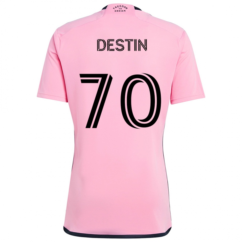 Kinderen Bryan Destin #70 Roze Thuisshirt Thuistenue 2024/25 T-Shirt