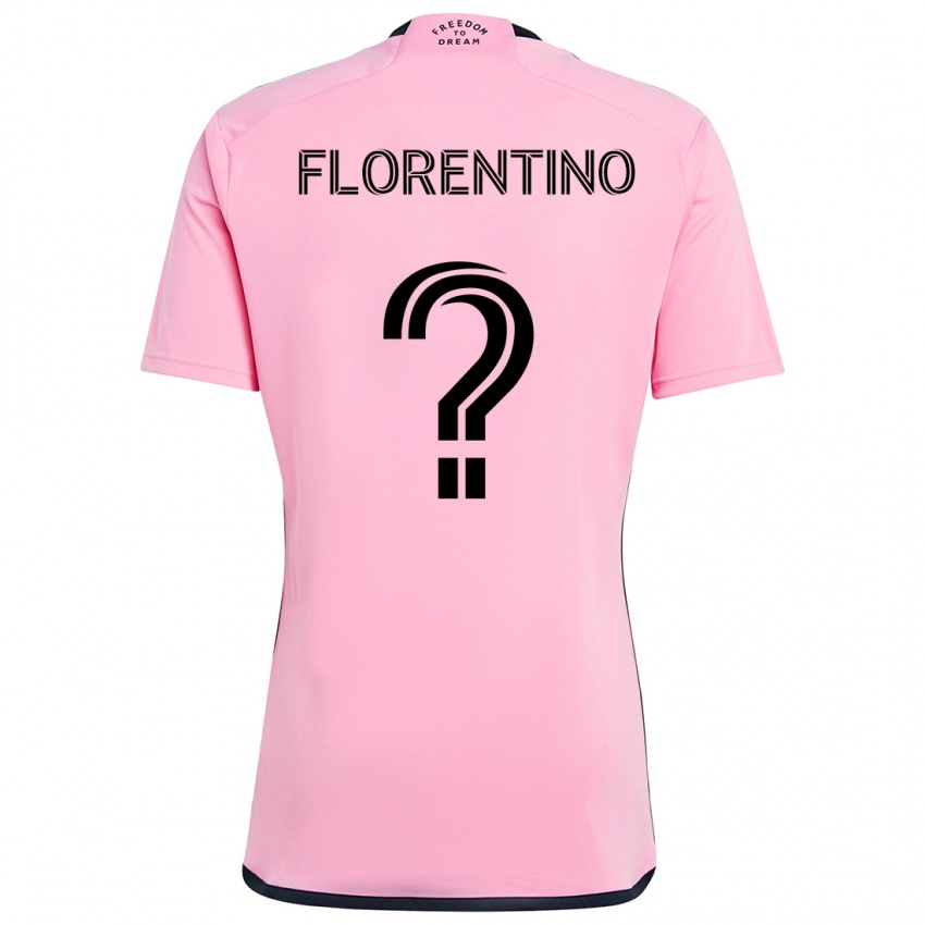 Kinderen Gabriel Florentino #0 Roze Thuisshirt Thuistenue 2024/25 T-Shirt