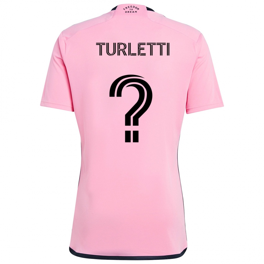 Kinderen Mateo Turletti #0 Roze Thuisshirt Thuistenue 2024/25 T-Shirt