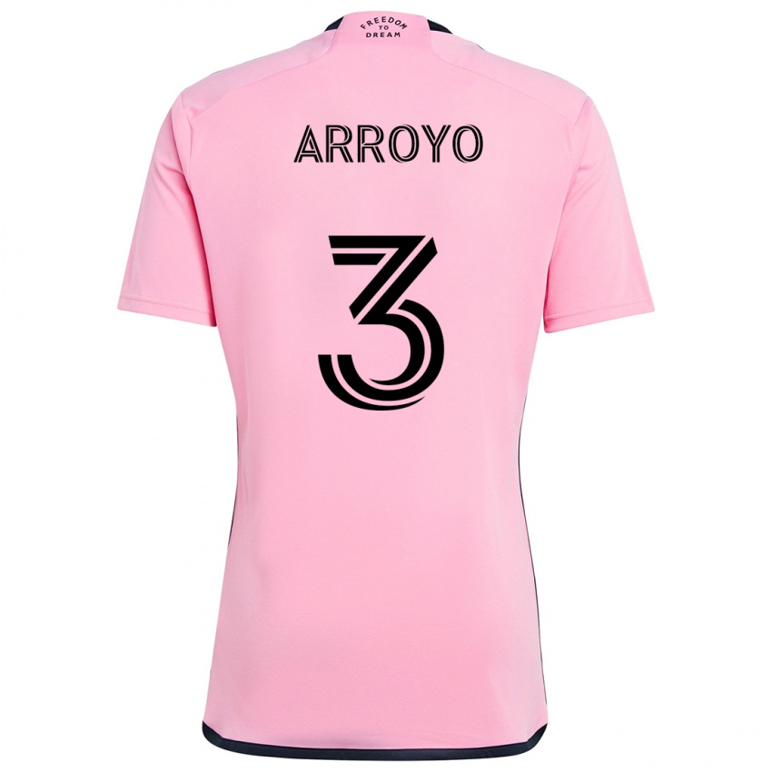 Kinderen Dixon Arroyo #3 Roze Thuisshirt Thuistenue 2024/25 T-Shirt