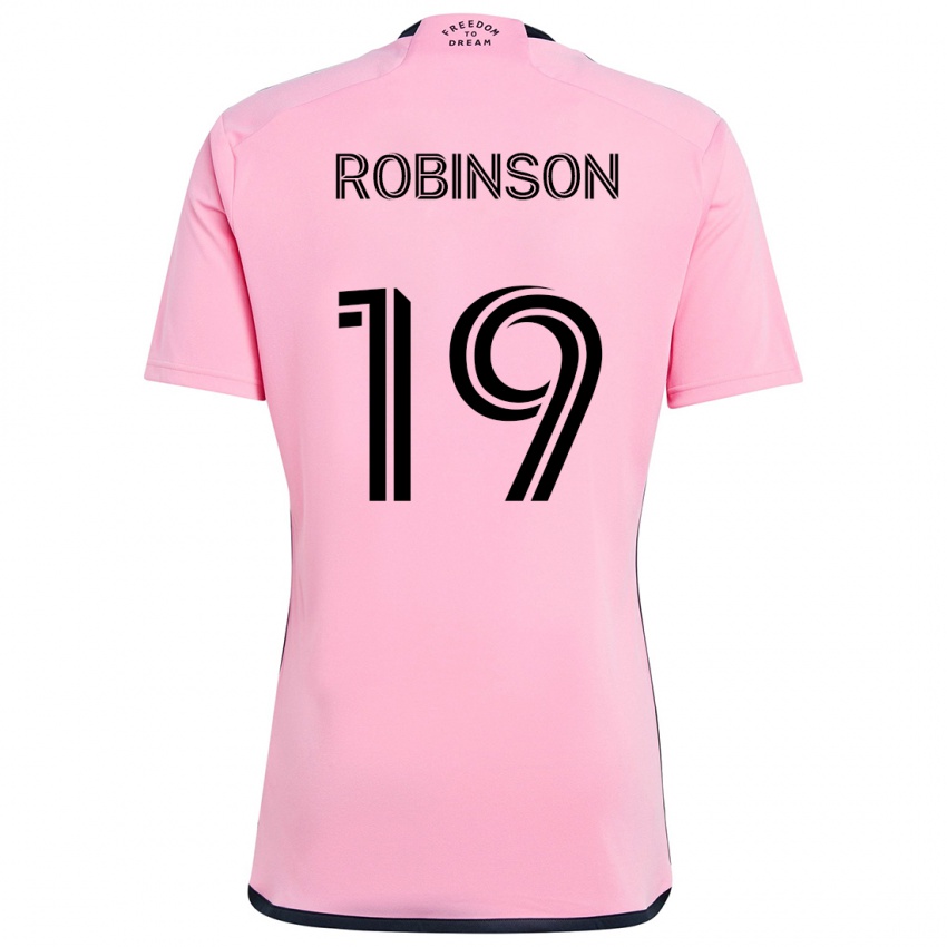 Kinderen Robbie Robinson #19 Roze Thuisshirt Thuistenue 2024/25 T-Shirt