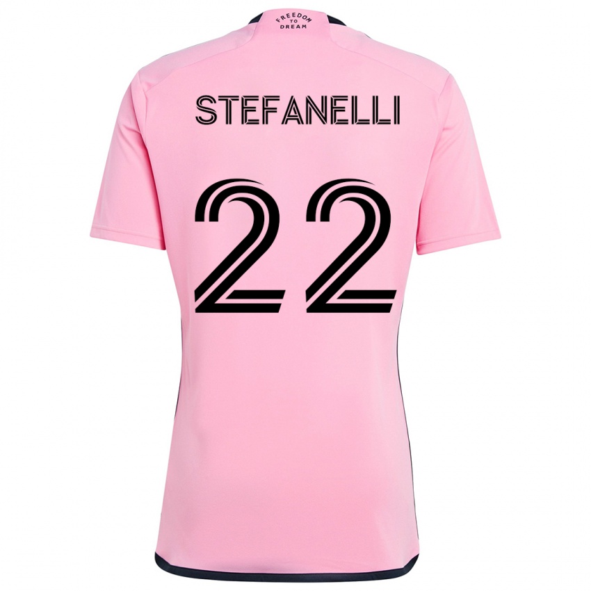 Kinderen Nicolás Stefanelli #22 Roze Thuisshirt Thuistenue 2024/25 T-Shirt